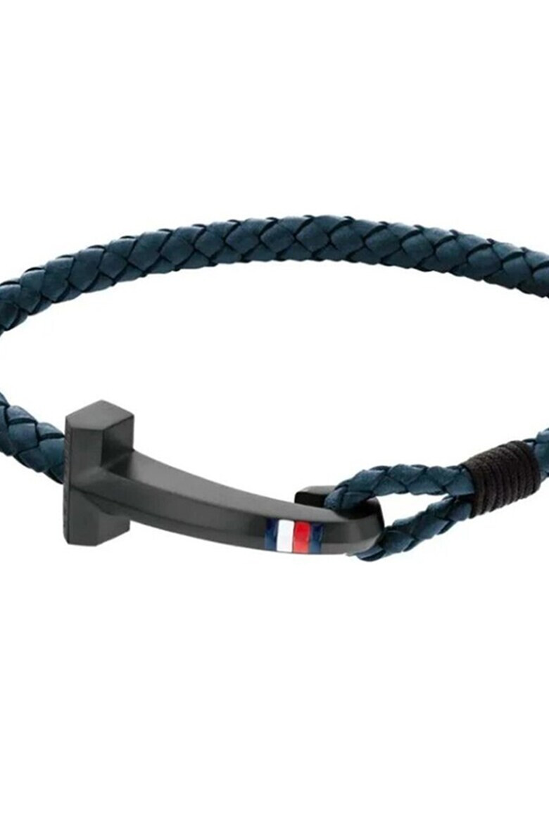 Tommy Hilfiger Кожена сплетена гривна - Pepit.bg
