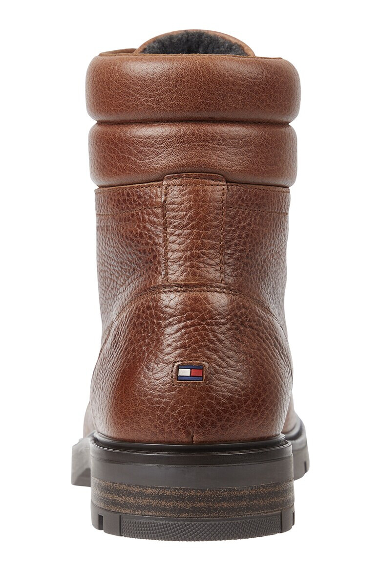 Tommy Hilfiger Кожени боти - Карамел - Pepit.bg