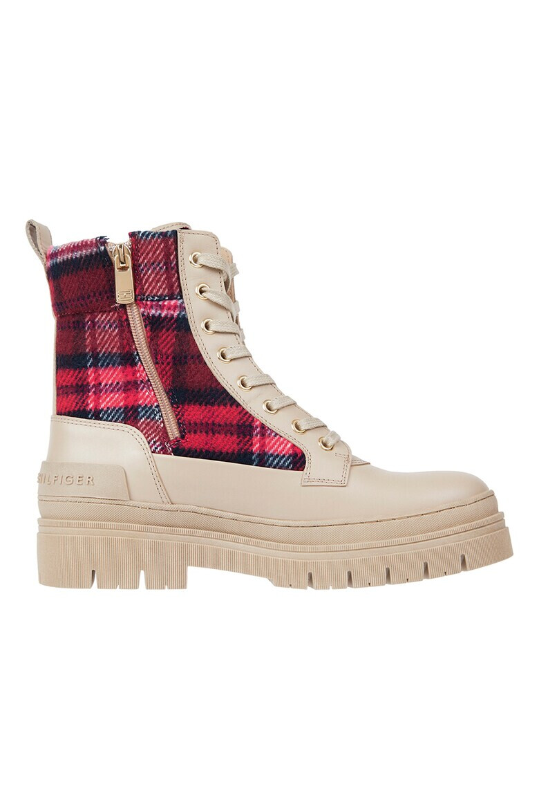 Tommy Hilfiger Кожени боти на каре - Pepit.bg
