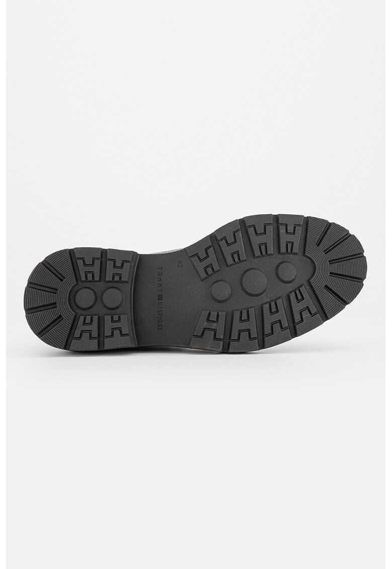 Tommy Hilfiger Кожени боти с релеф - Pepit.bg
