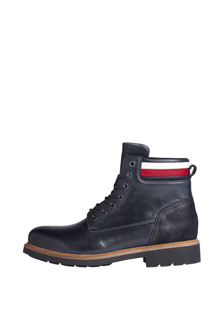 Tommy Hilfiger Кожени боти с велур - Pepit.bg