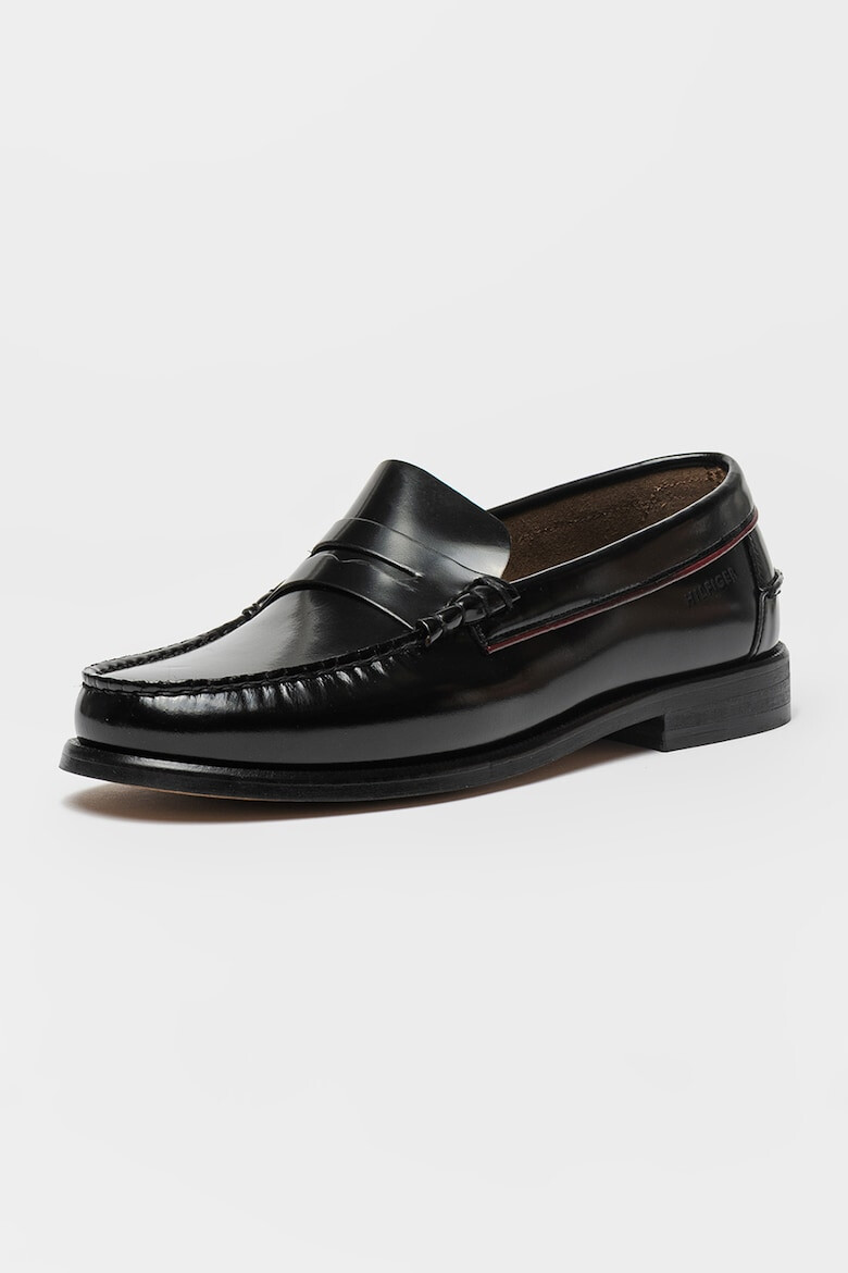 Tommy Hilfiger Кожени мокасини - Черен - Pepit.bg