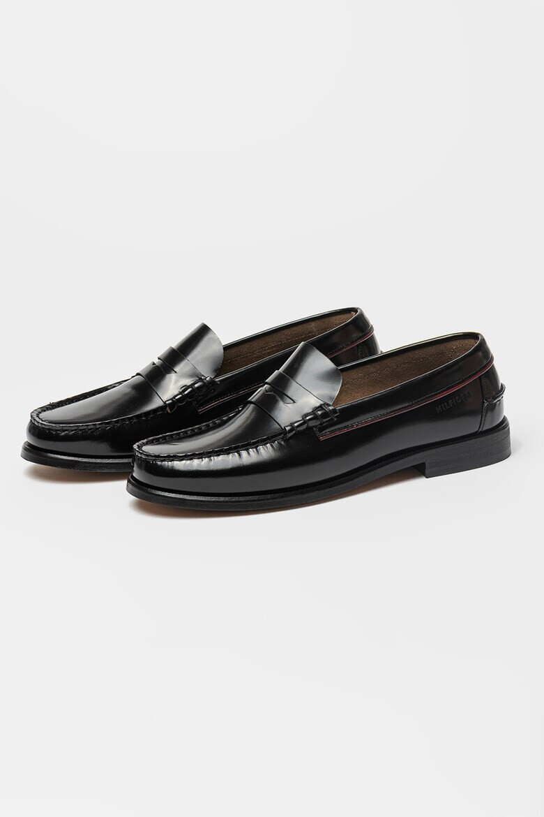 Tommy Hilfiger Кожени мокасини - Черен - Pepit.bg