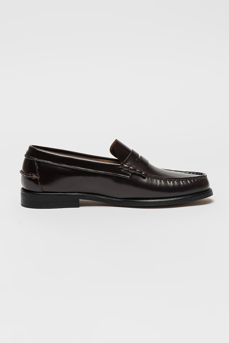 Tommy Hilfiger Кожени мокасини - Тъмнокафяв - Pepit.bg