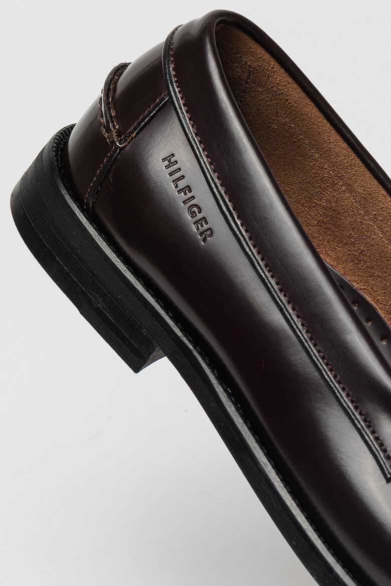 Tommy Hilfiger Кожени мокасини - Тъмнокафяв - Pepit.bg