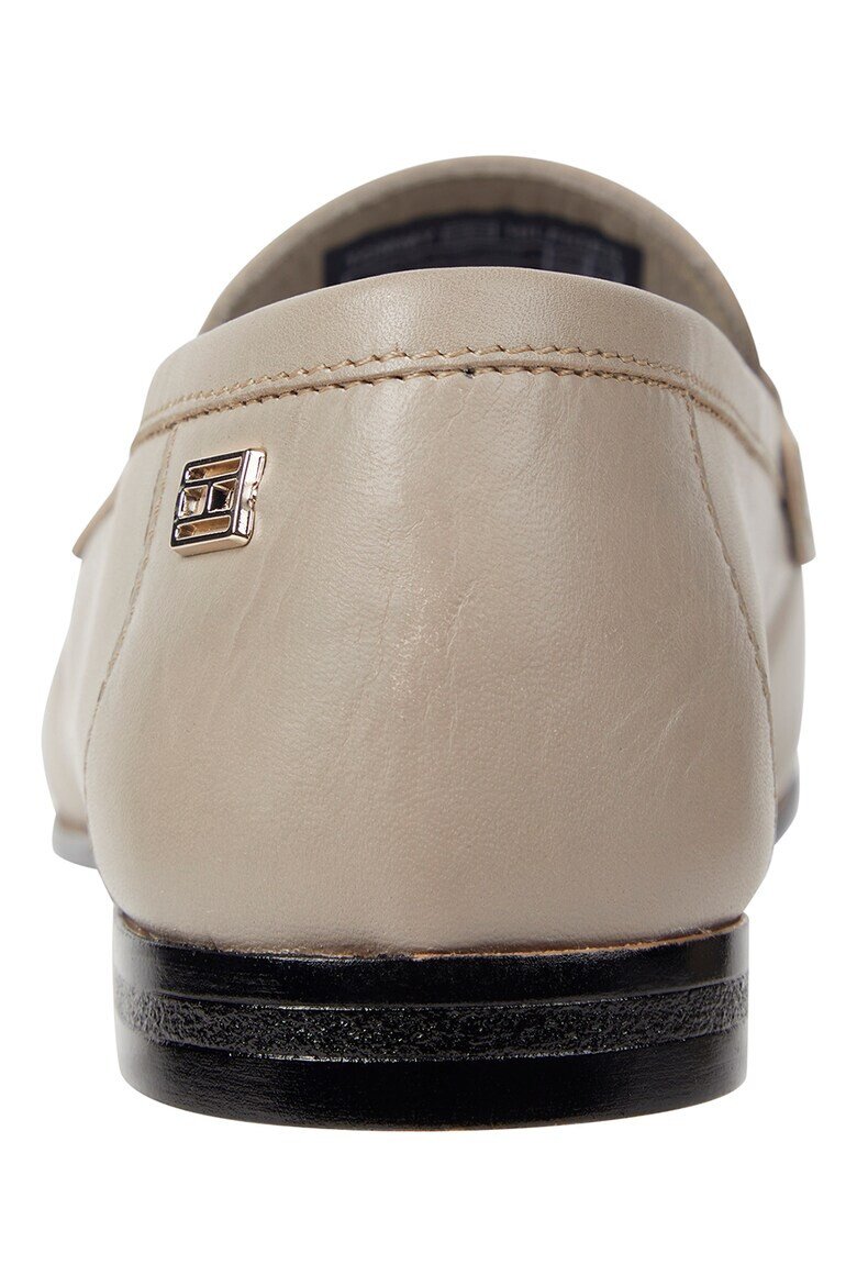 Tommy Hilfiger Кожени мокасини с лого - Сиво-кафяв - Pepit.bg