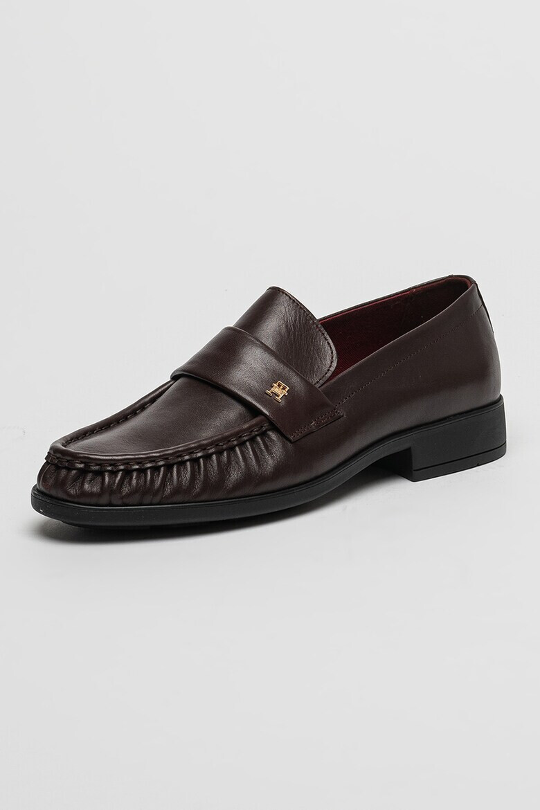 Tommy Hilfiger Кожени мокасини с монограм - Pepit.bg