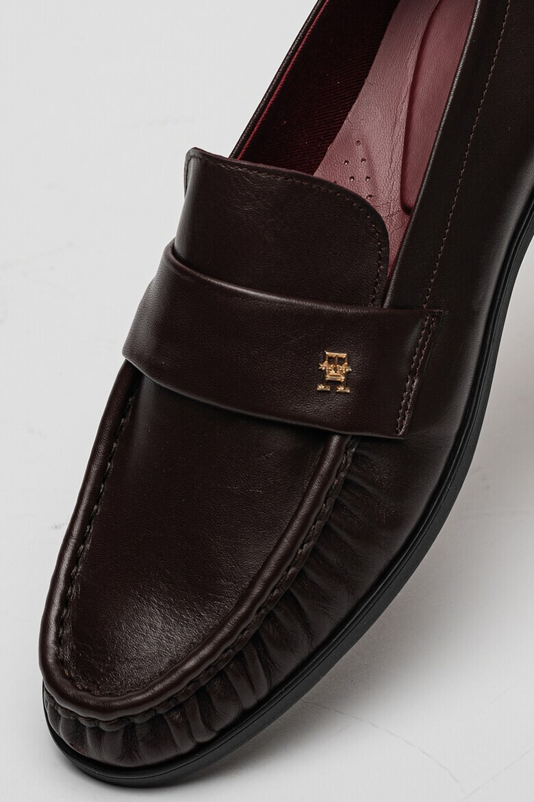 Tommy Hilfiger Кожени мокасини с монограм - Pepit.bg