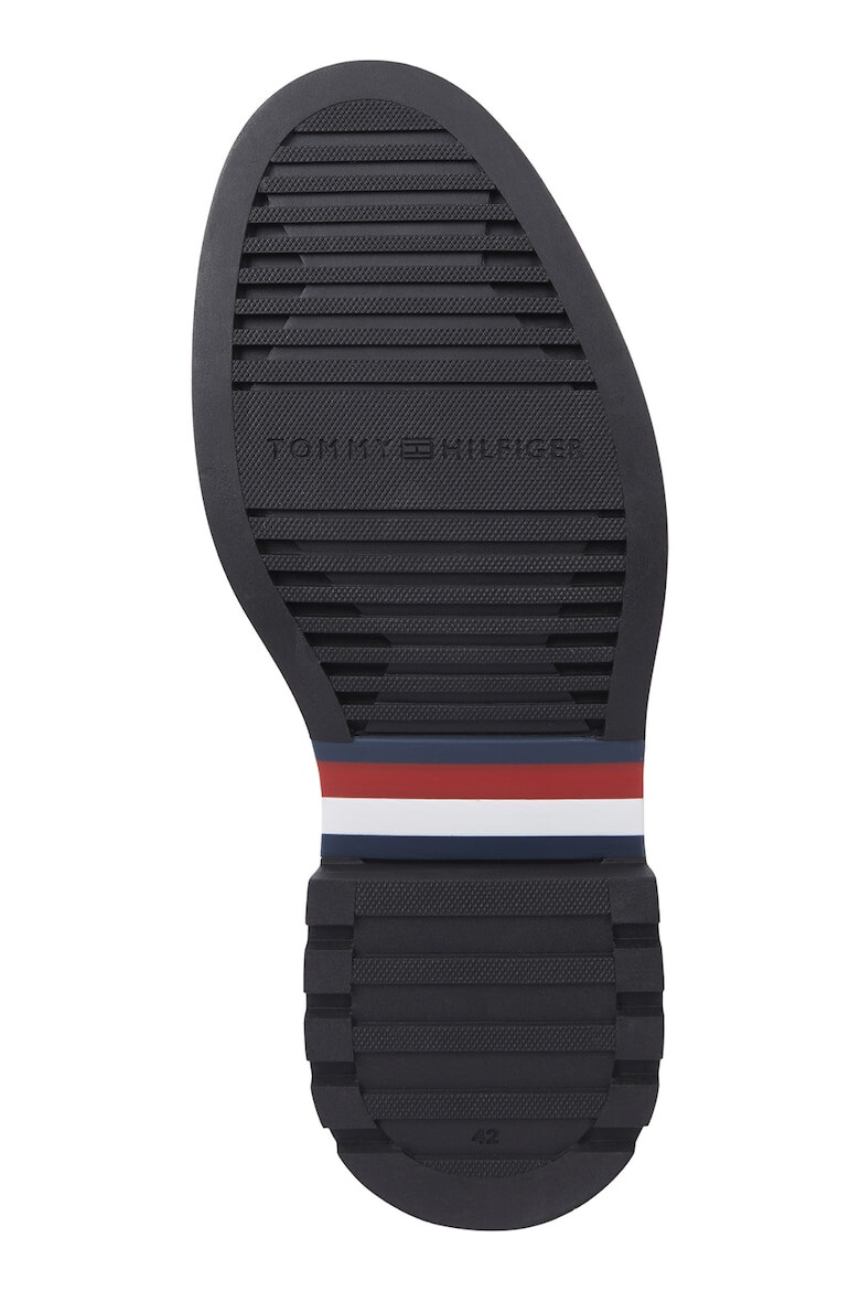 Tommy Hilfiger Кожени обувки с връзки - Черен - Pepit.bg