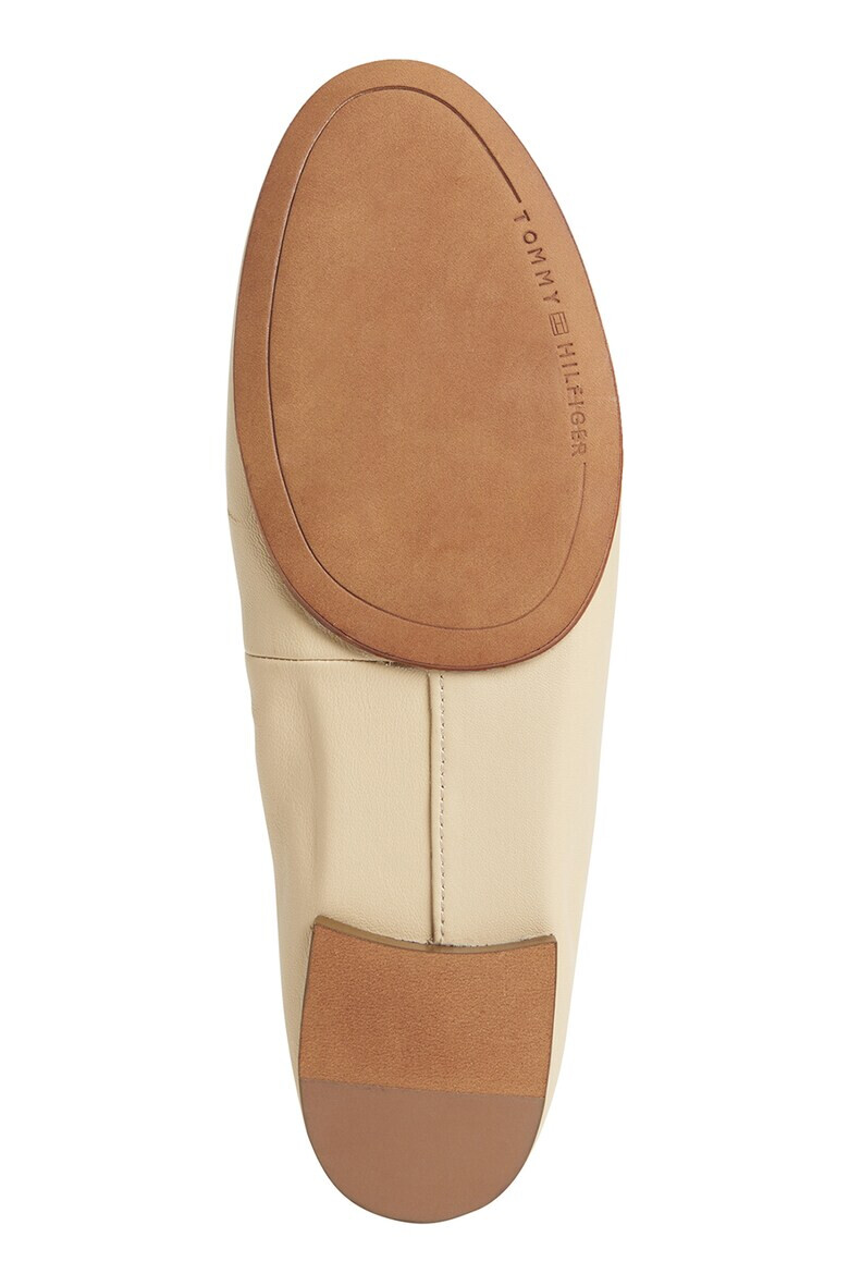 Tommy Hilfiger Кожени пантофки с метален монограм - Pepit.bg