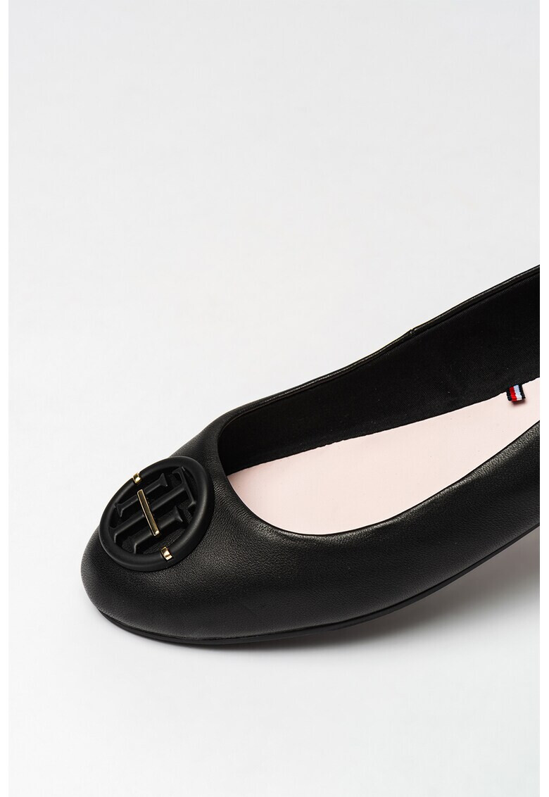 Tommy Hilfiger Кожени пантофки Hardware с лого - Pepit.bg