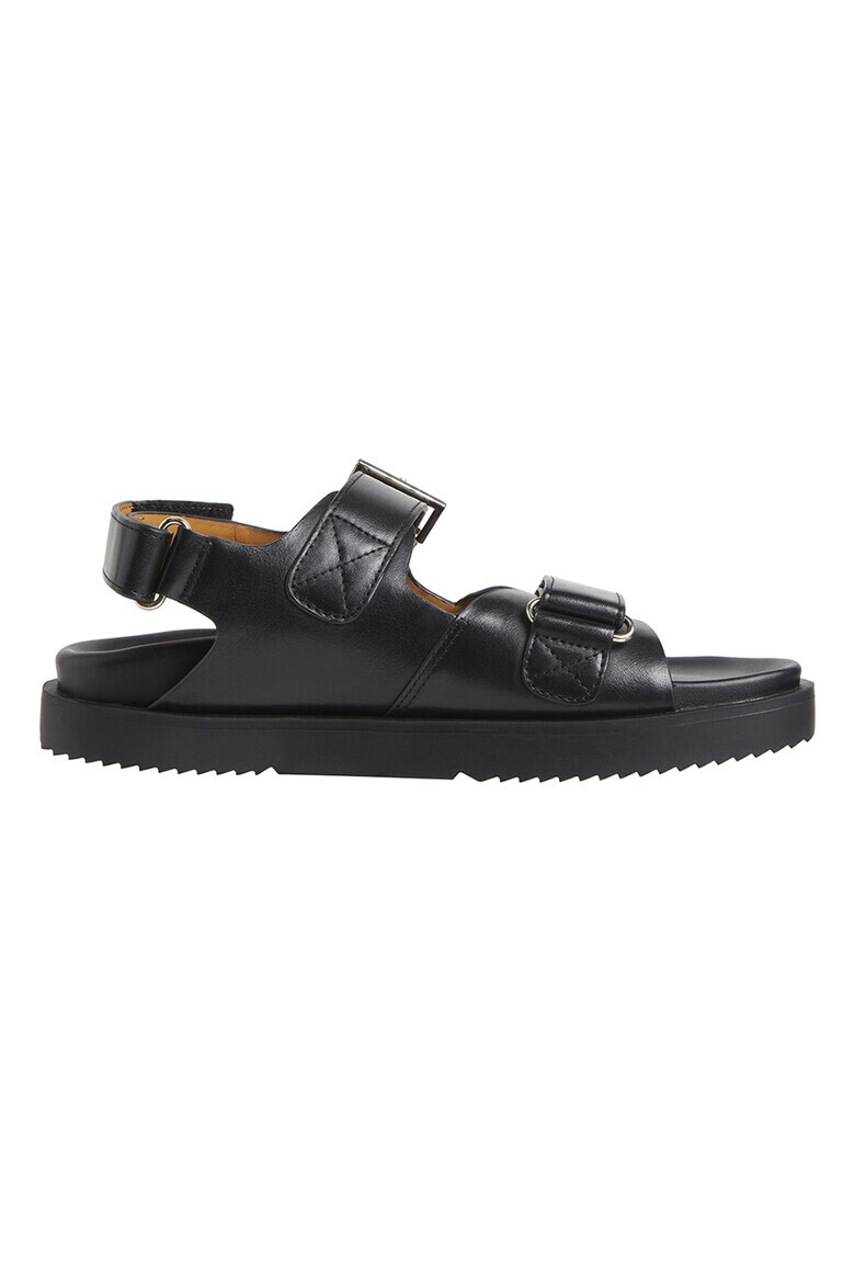 Tommy Hilfiger Кожени сандали с лого - Pepit.bg