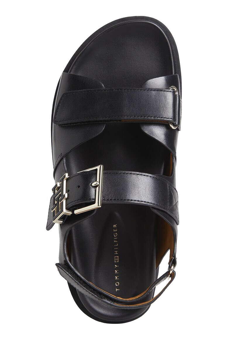 Tommy Hilfiger Кожени сандали с лого - Pepit.bg