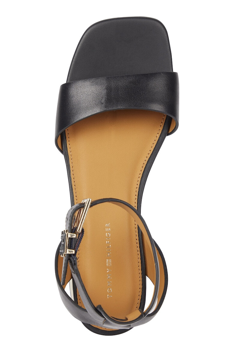 Tommy Hilfiger Кожени сандали с лого - Pepit.bg