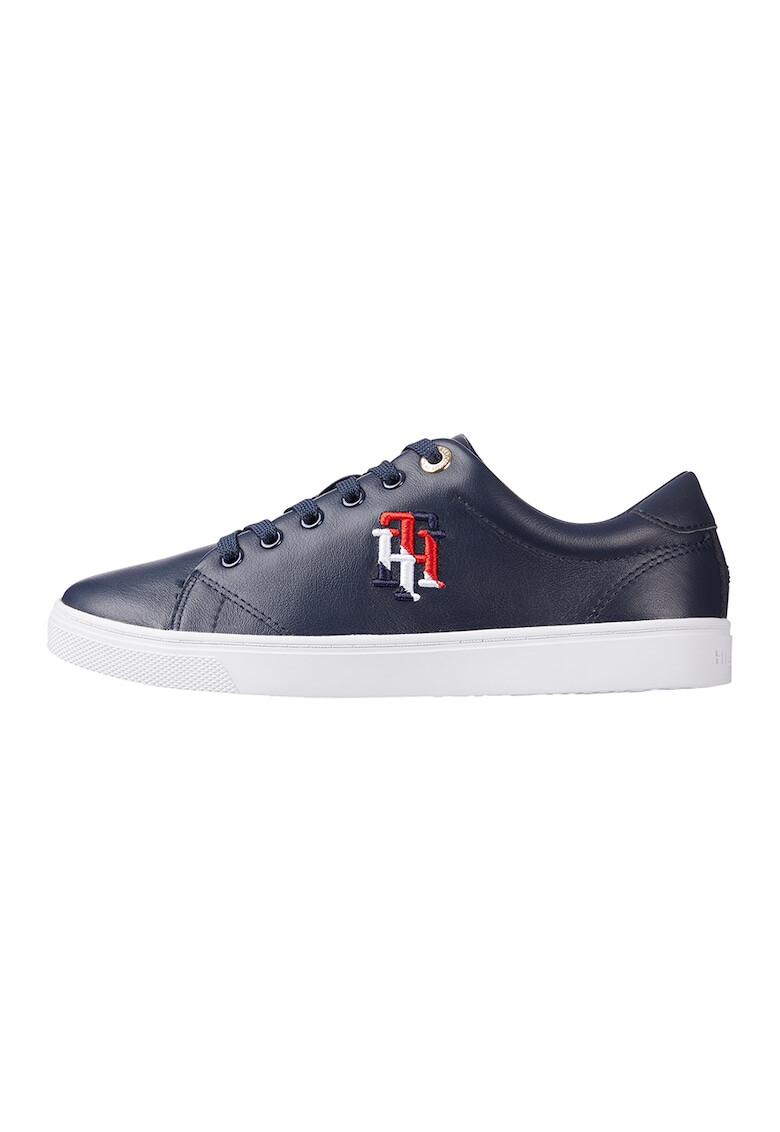 Tommy Hilfiger Кожени спортни обувки с бродиран монограм - Pepit.bg