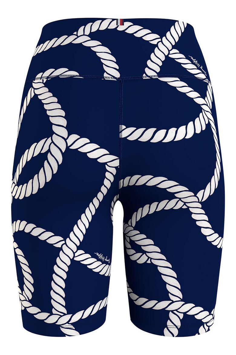 Tommy Hilfiger Къс фитнес клин с шарка - Pepit.bg