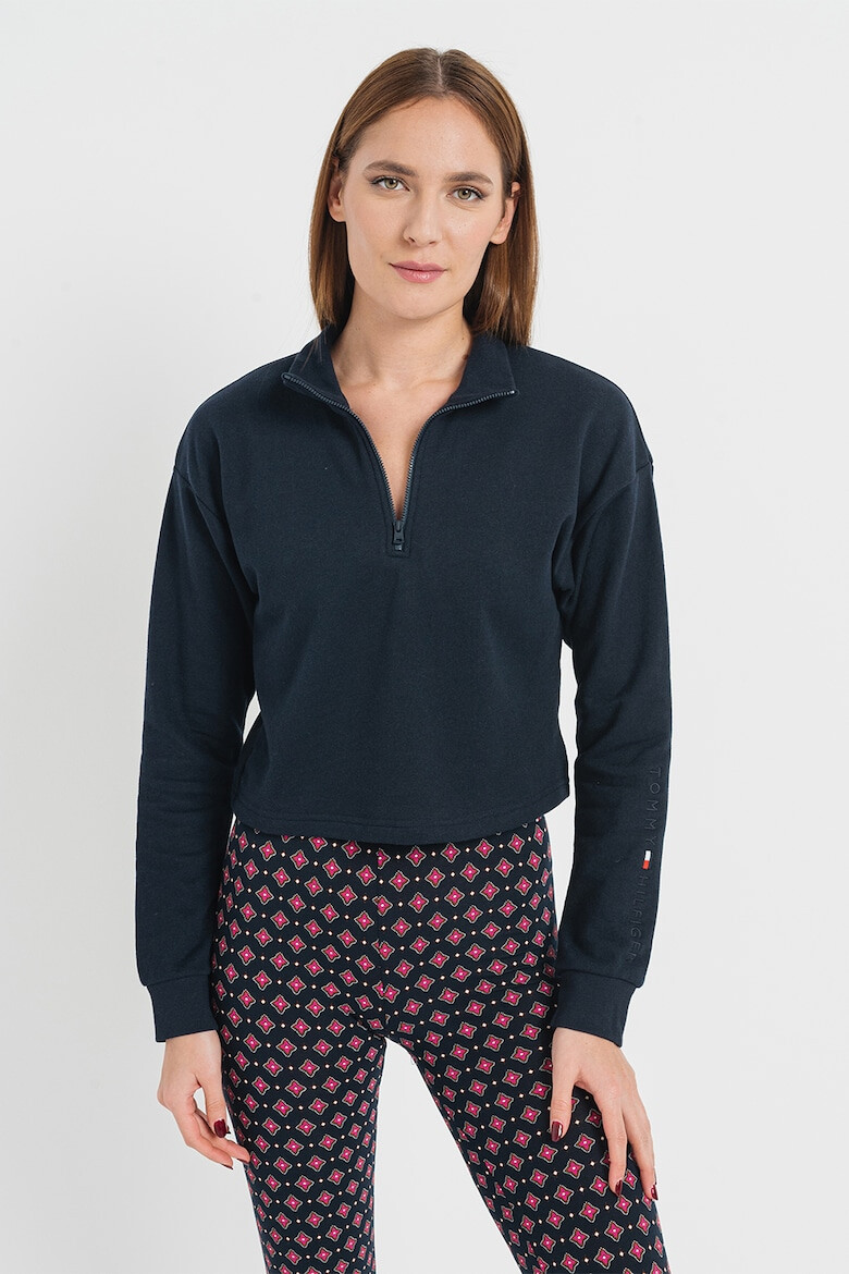 Tommy Hilfiger Къса домашна блуза с цип - Pepit.bg
