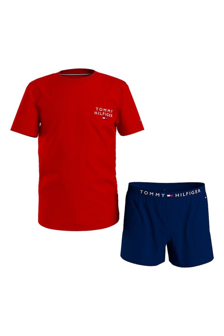 Tommy Hilfiger Къса пижама с лого - Pepit.bg