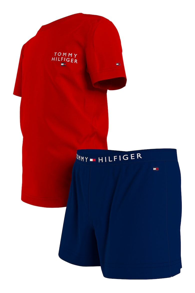 Tommy Hilfiger Къса пижама с лого - Pepit.bg