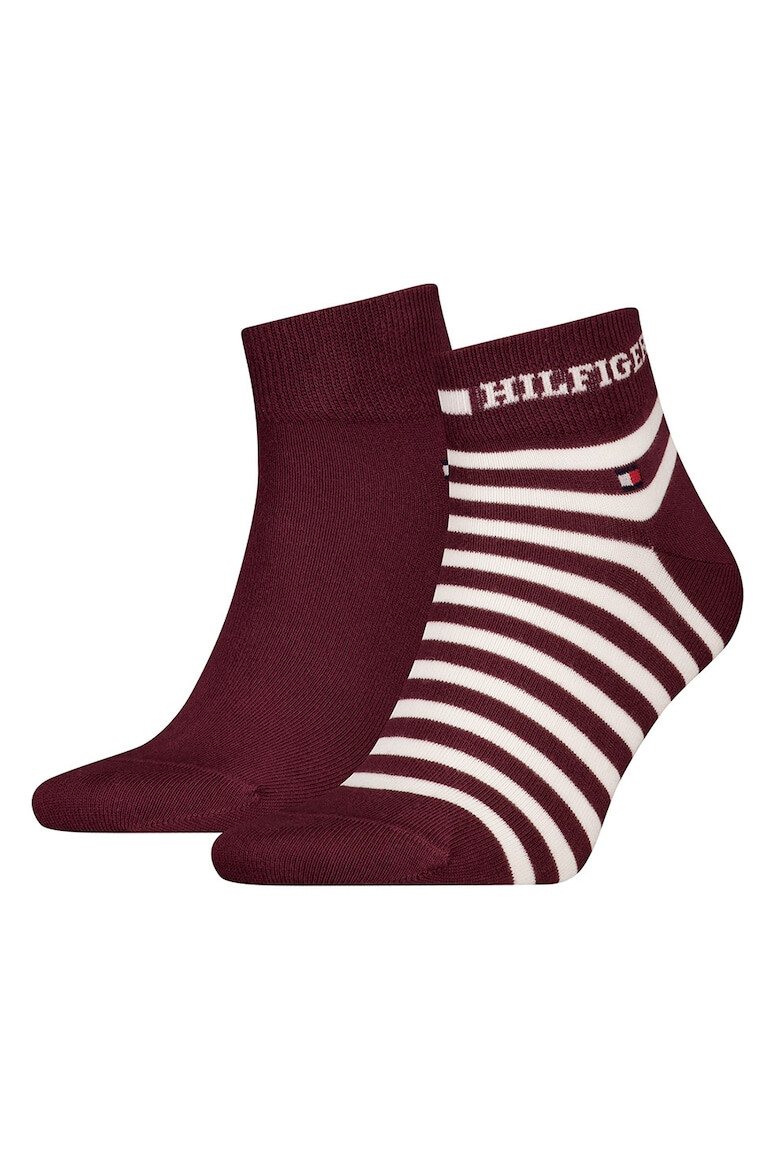 Tommy Hilfiger Къси чорапи на райе - 2 чифта - Pepit.bg