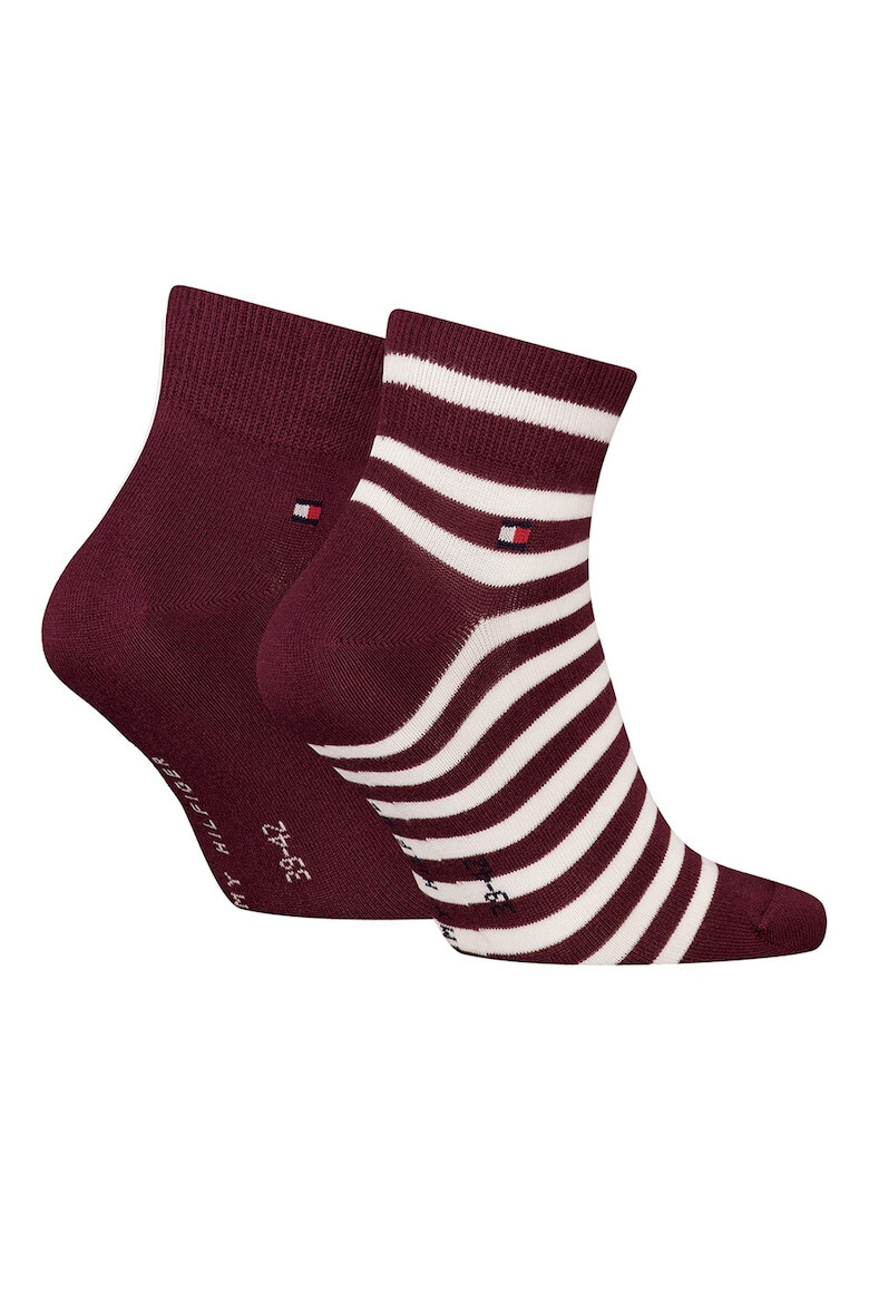 Tommy Hilfiger Къси чорапи на райе - 2 чифта - Pepit.bg