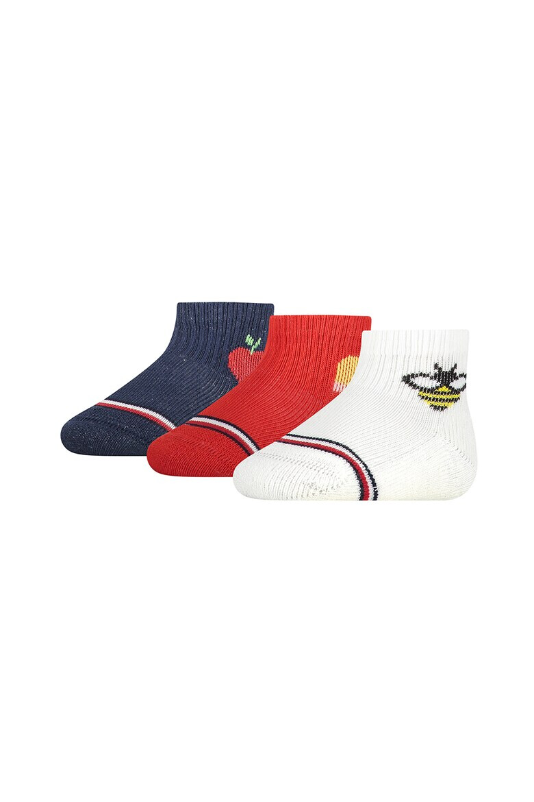 Tommy Hilfiger Къси чорапи с десен 3 чифта - Pepit.bg