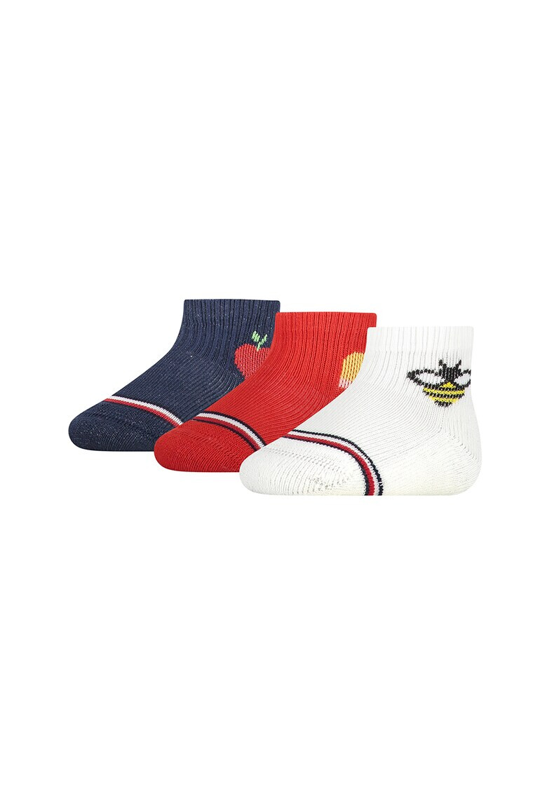 Tommy Hilfiger Къси чорапи с десен 3 чифта - Pepit.bg
