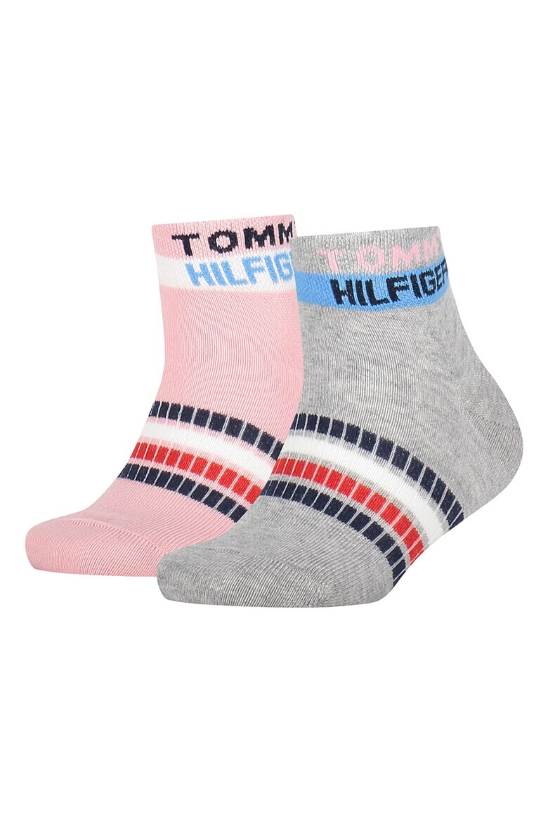 Tommy Hilfiger Къси чорапи с лого - 2 чифта - Pepit.bg