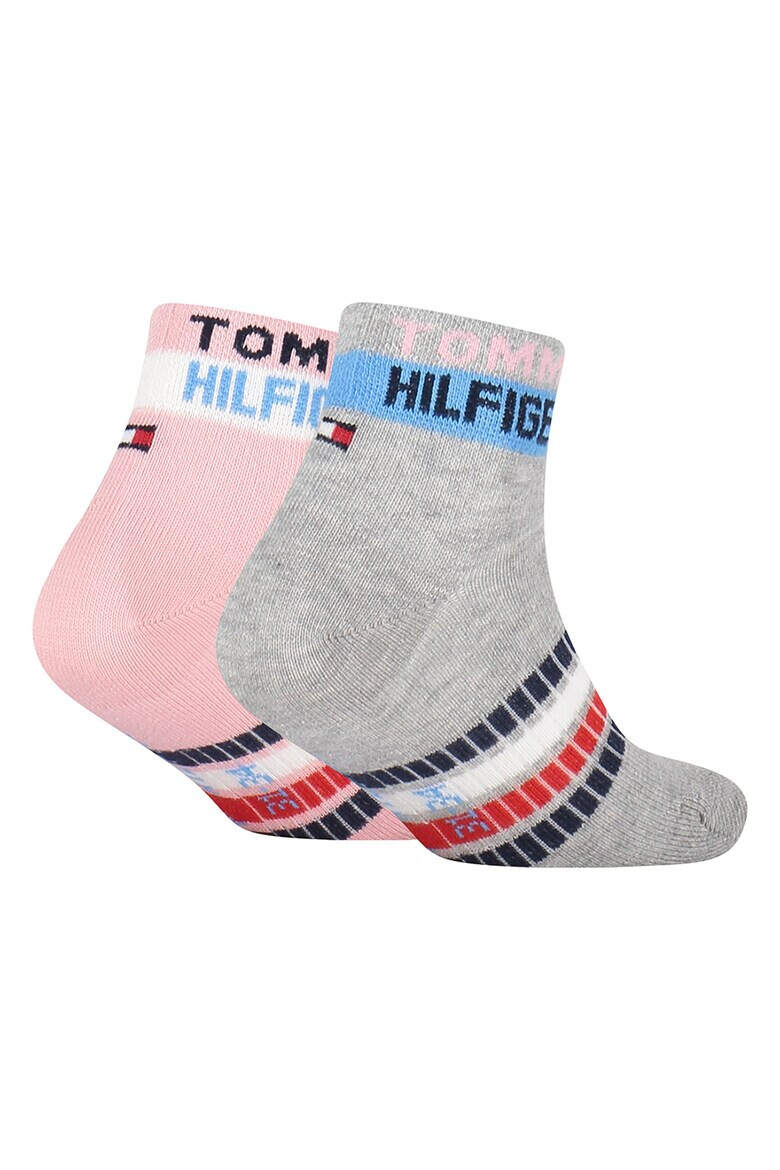 Tommy Hilfiger Къси чорапи с лого - 2 чифта - Pepit.bg