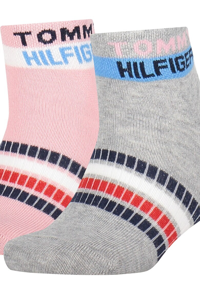 Tommy Hilfiger Къси чорапи с лого - 2 чифта - Pepit.bg
