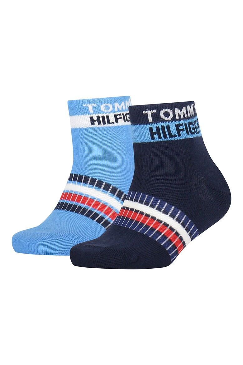 Tommy Hilfiger Къси чорапи с лого - 2 чифта - Pepit.bg