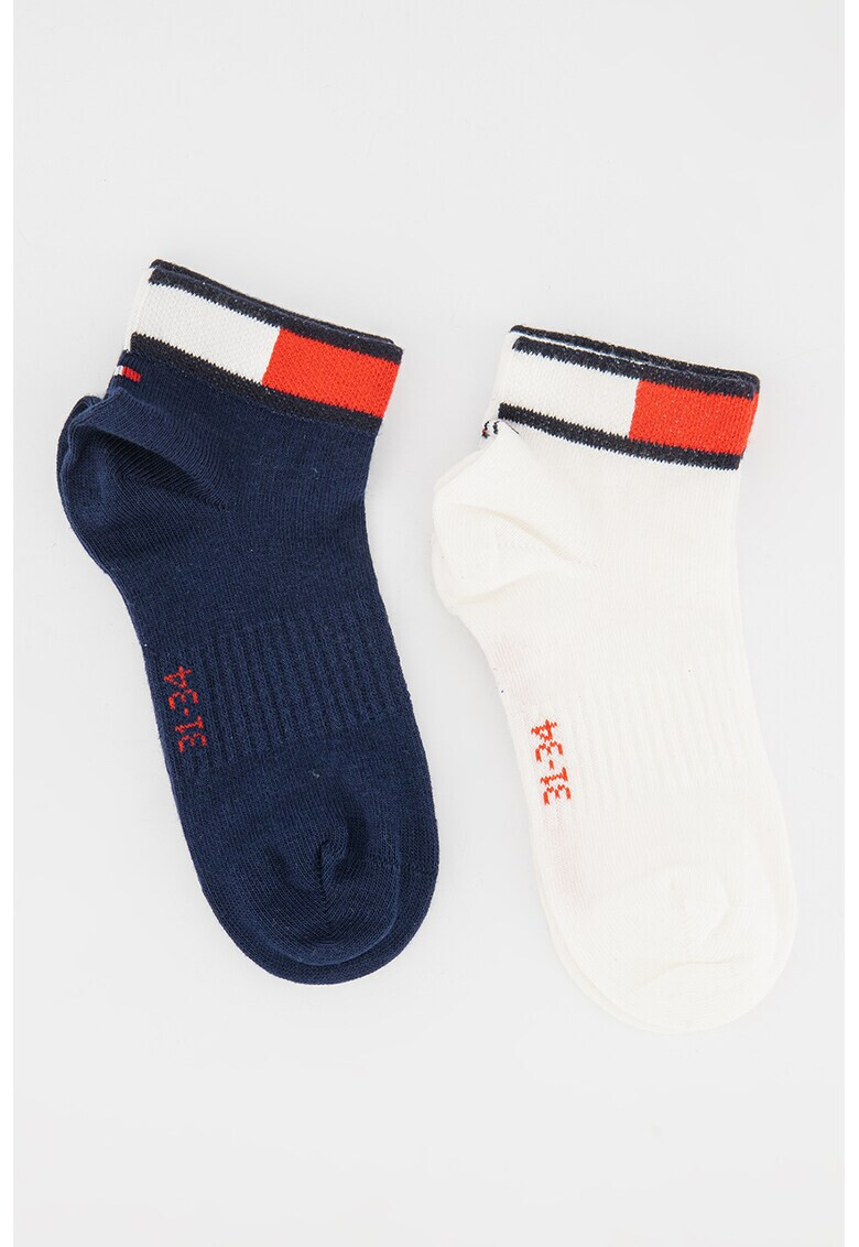 Tommy Hilfiger Къси чорапи с лого - 2 чифта - Pepit.bg