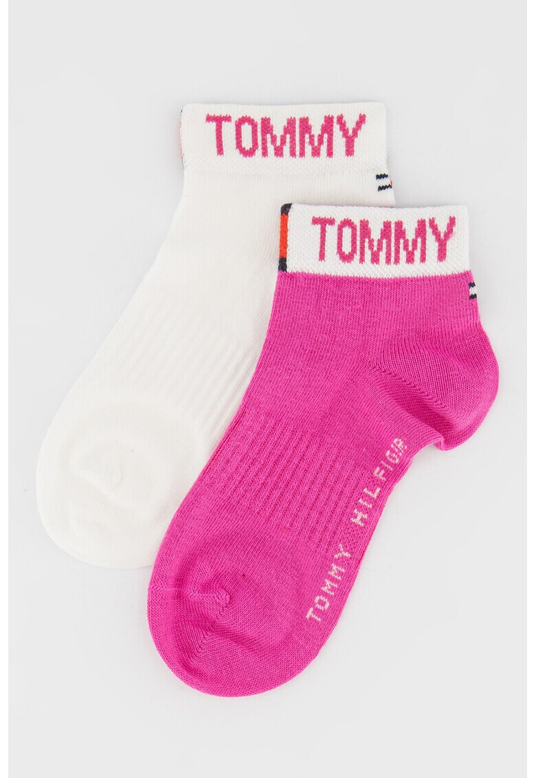 Tommy Hilfiger Къси чорапи с лого - 2 чифта - Pepit.bg