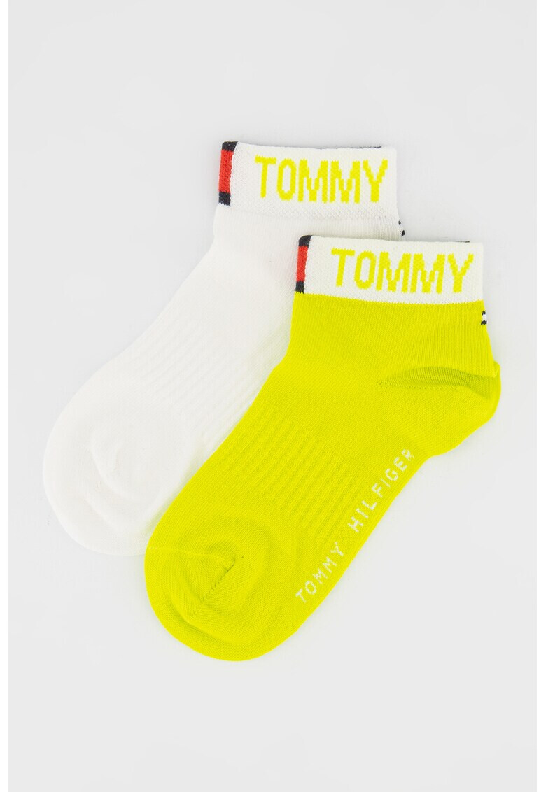 Tommy Hilfiger Къси чорапи с лого - 2 чифта - Pepit.bg
