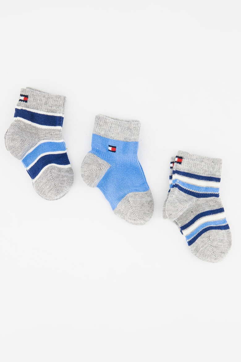 Tommy Hilfiger Къси чорапи с памук - 3 чифта - Pepit.bg