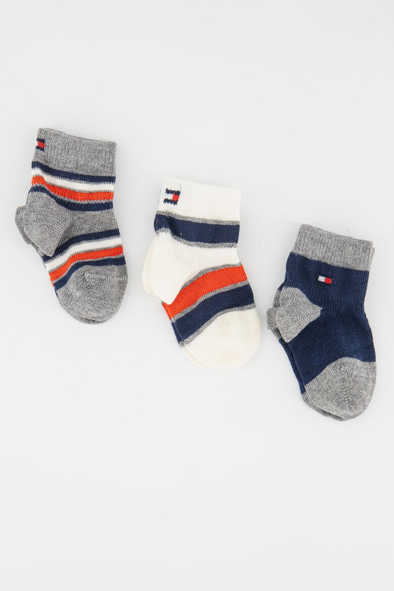 Tommy Hilfiger Къси чорапи с памук - 3 чифта - Pepit.bg