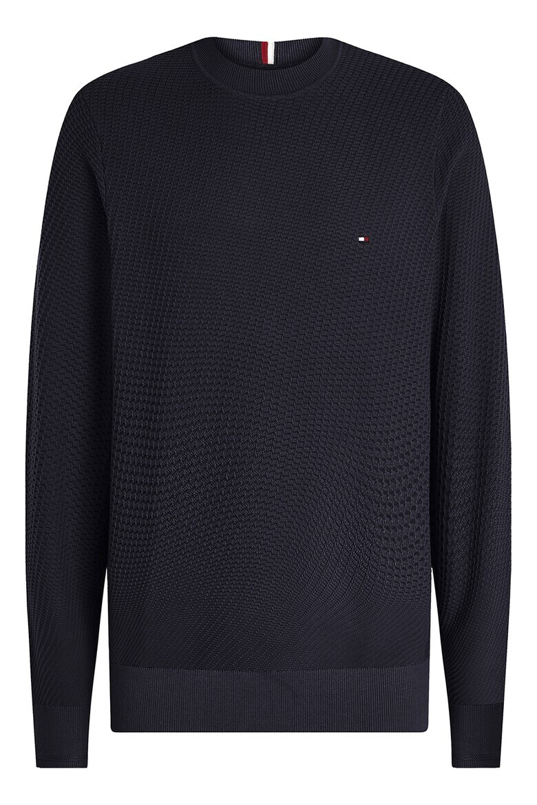 Tommy Hilfiger Пуловер от органичен памук с релеф - Pepit.bg