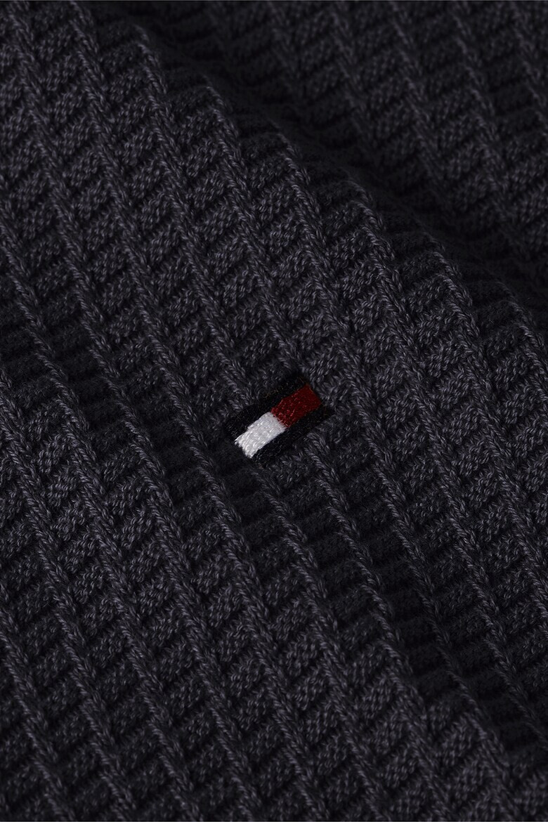 Tommy Hilfiger Пуловер от органичен памук с релеф - Pepit.bg
