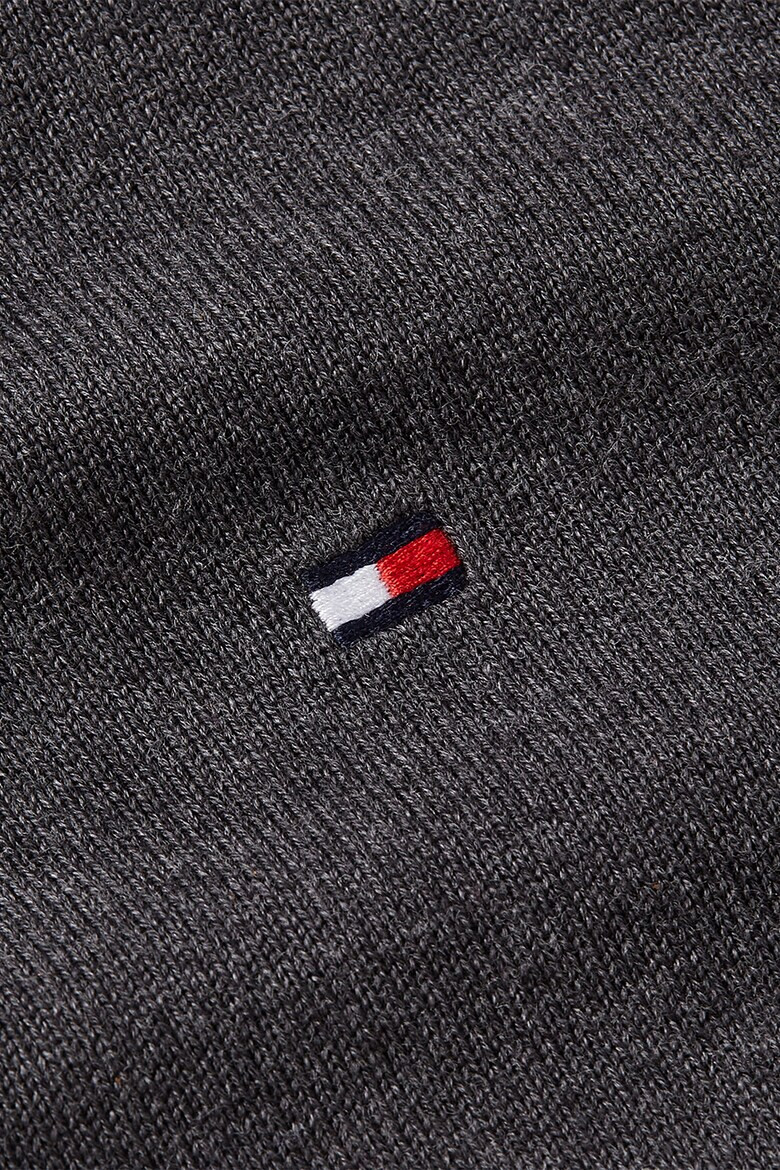 Tommy Hilfiger Памучен пуловер с шпиц - Pepit.bg