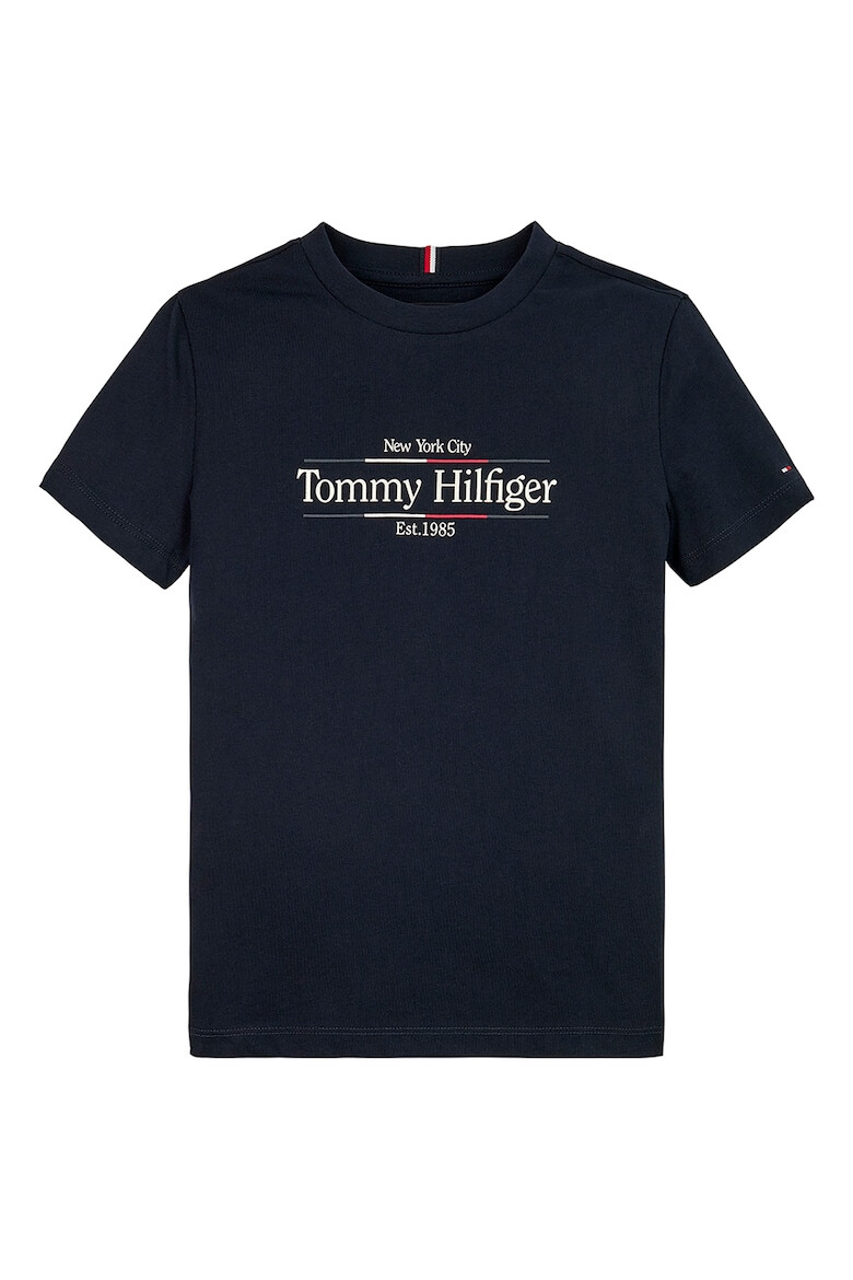 Tommy Hilfiger Памучна тениска с лого - Pepit.bg