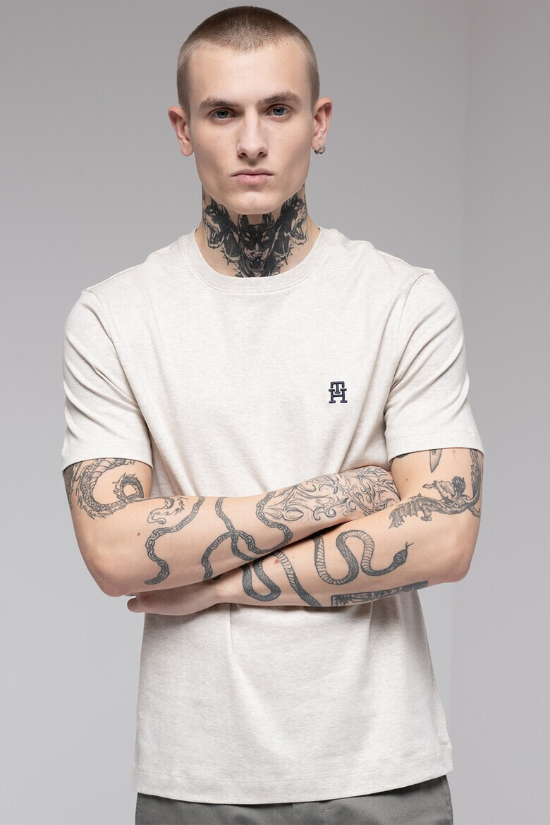 Tommy Hilfiger Памучна тениска с монограм - Pepit.bg
