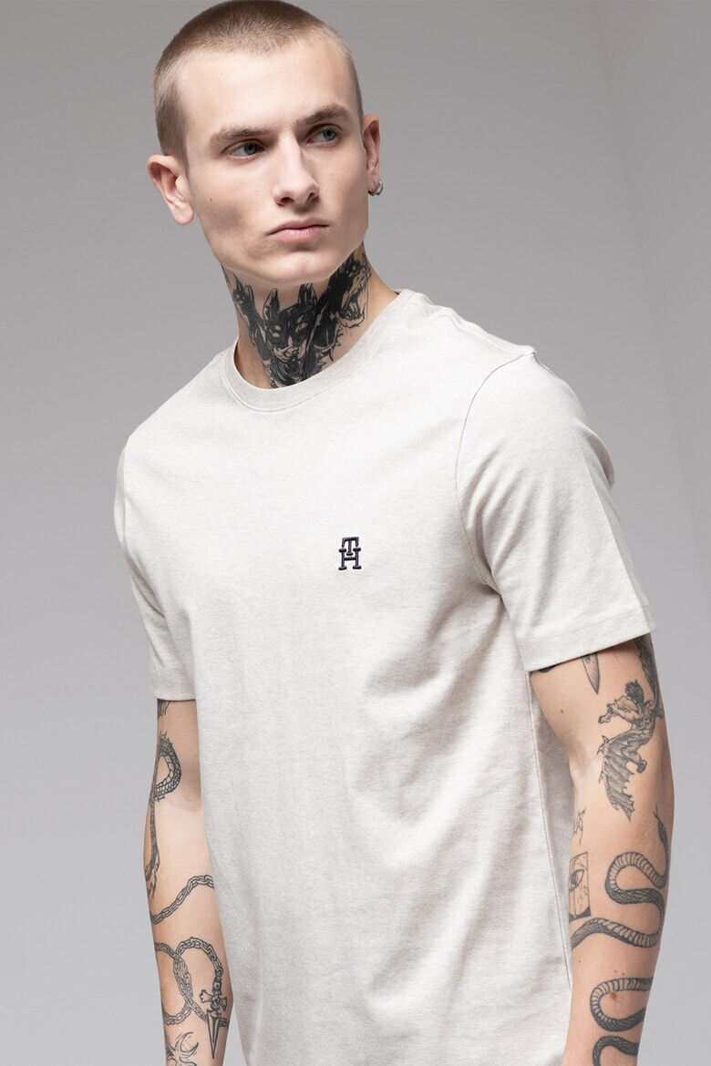Tommy Hilfiger Памучна тениска с монограм - Pepit.bg