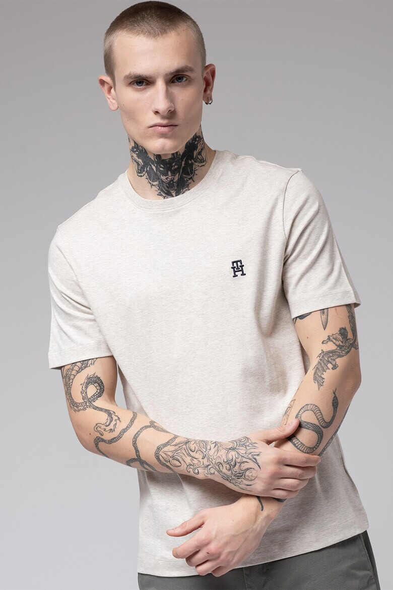 Tommy Hilfiger Памучна тениска с монограм - Pepit.bg