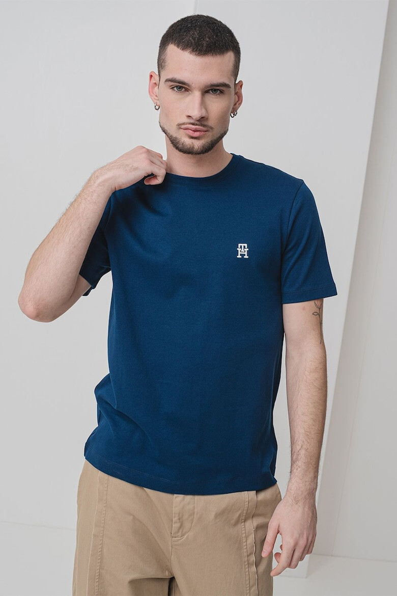 Tommy Hilfiger Памучна тениска с монограм - Pepit.bg