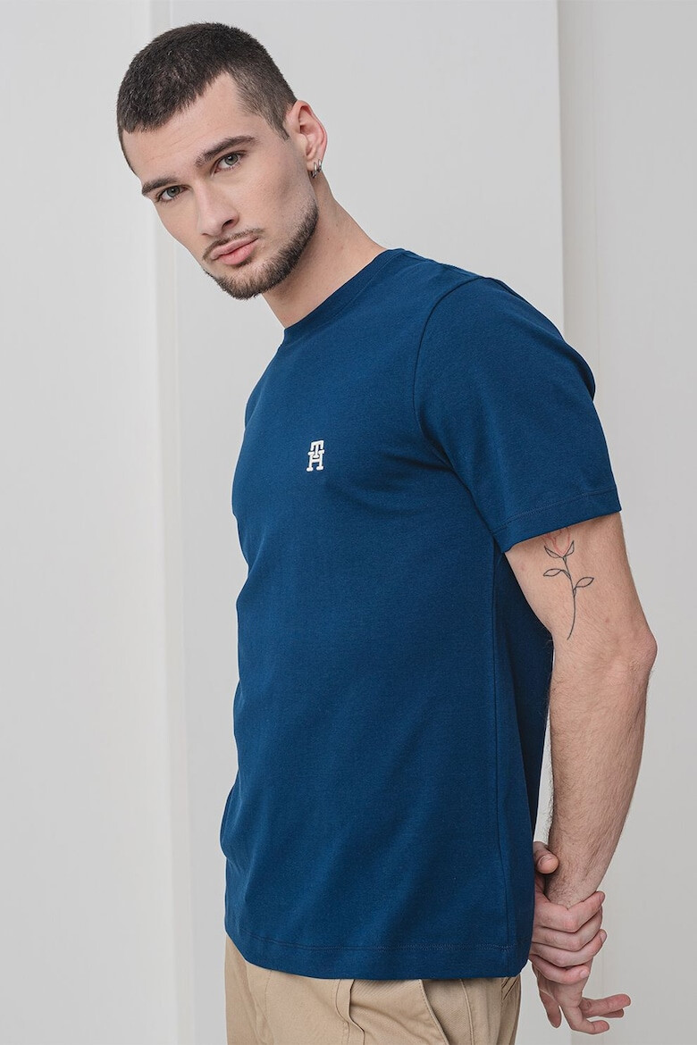Tommy Hilfiger Памучна тениска с монограм - Pepit.bg