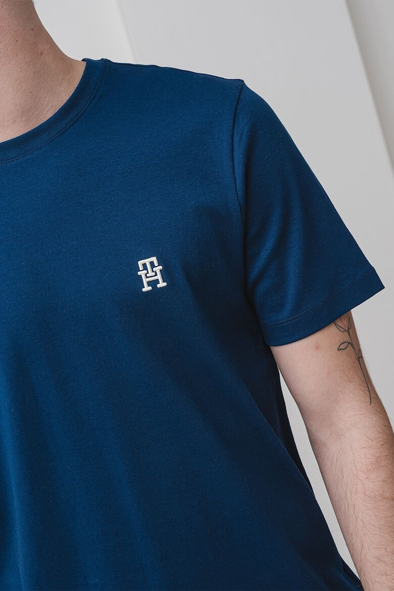 Tommy Hilfiger Памучна тениска с монограм - Pepit.bg