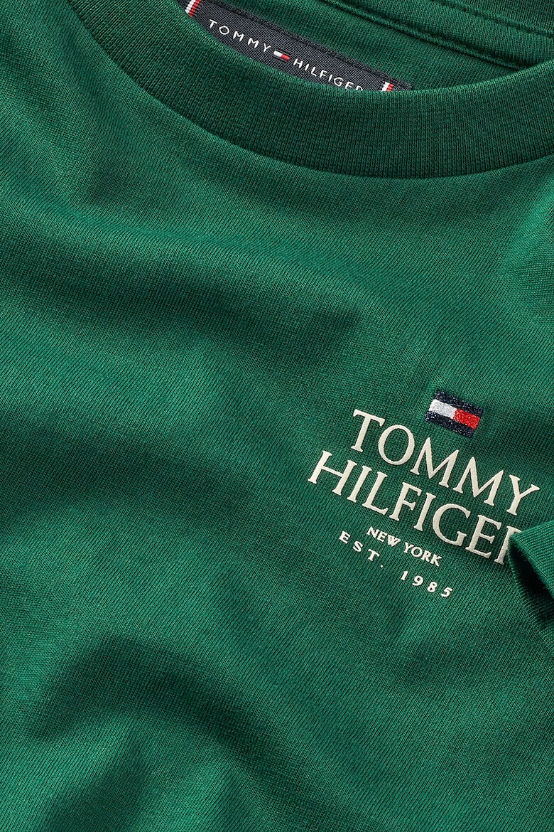 Tommy Hilfiger Памучна тениска с овално деколте - Pepit.bg