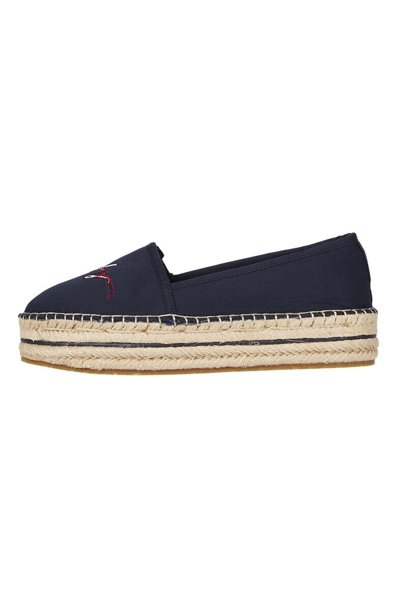 Tommy Hilfiger Памучни еспадрили с равна платформа - Pepit.bg