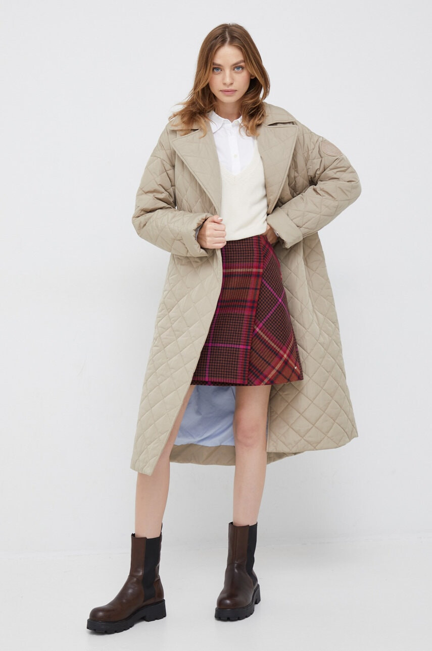 Tommy Hilfiger Пола с вълна - Черен - Pepit.bg