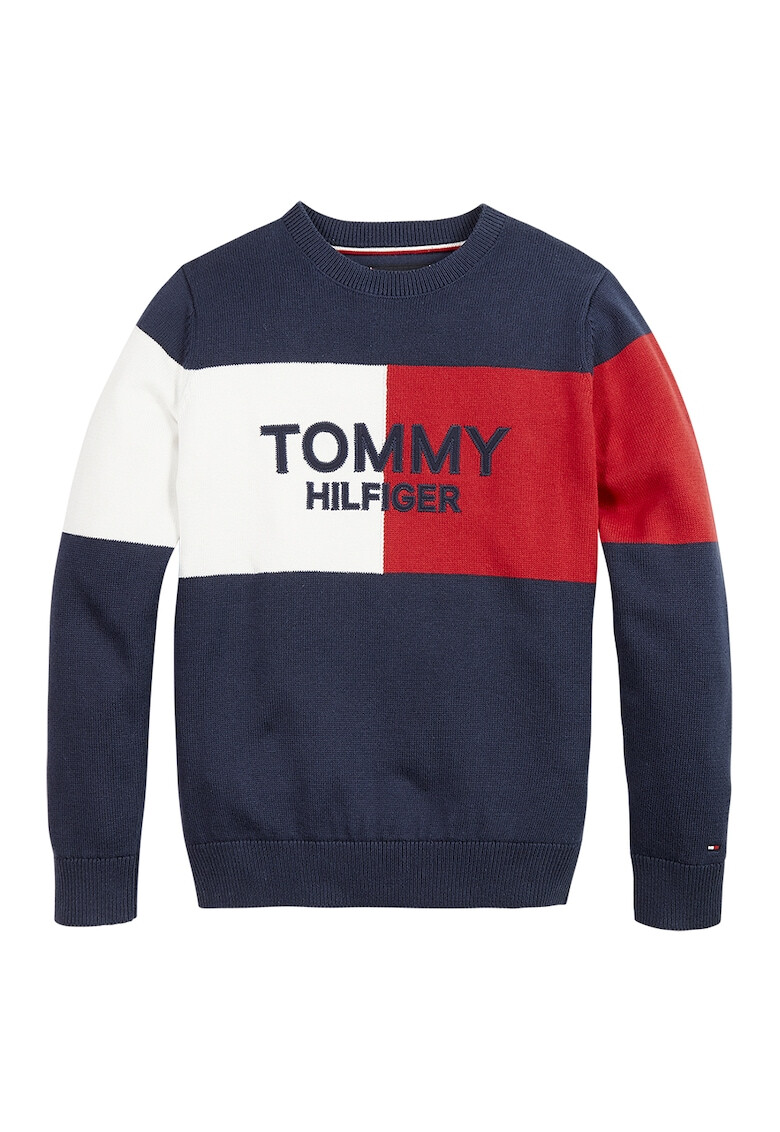 Tommy Hilfiger Пуловер с лого - Pepit.bg